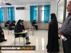 بازدید سرپرست پردیس فاطمه الزهرا(س) از برگزاری امتحانات پایان ترم تابستان 2