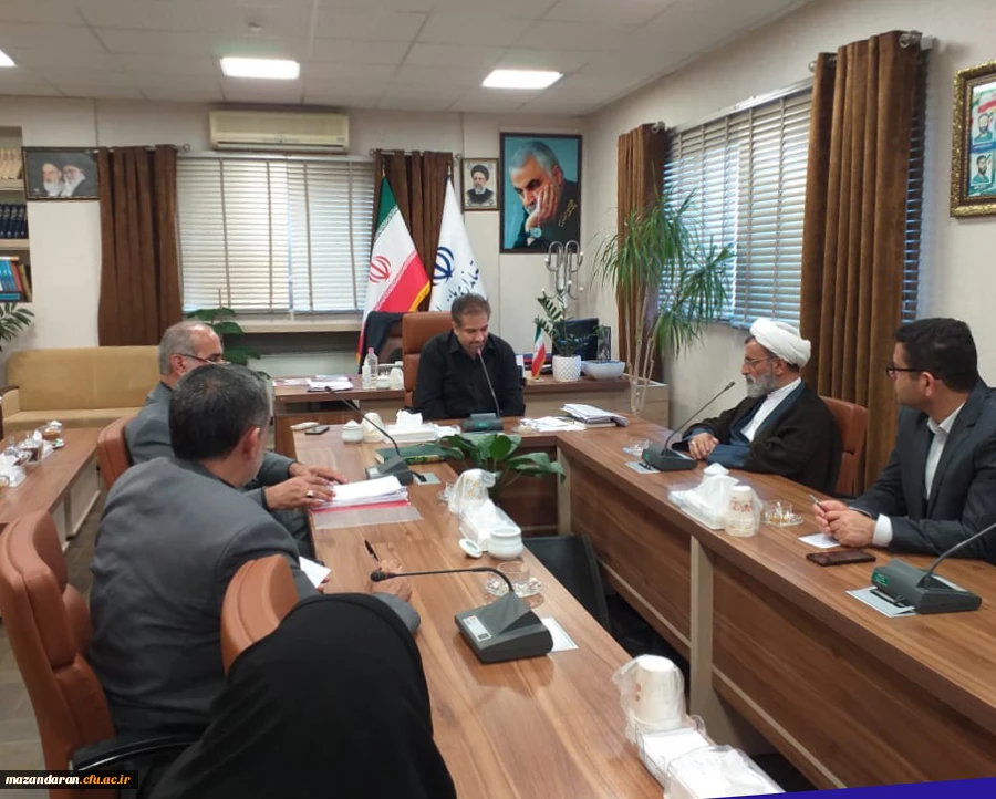 نشست مسئولین دانشگاه فرهنگیان مازندران با دکتر سلگی معاونت محترم سیاسی، امنیتی و اجتماعی استاندار مازندران 2