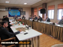 جلسه  امور دانشجویی ( تغذیه و مقام آوران المپیاد ورزش های همگانی) دانشگاه فرهنگیان مازندران 2