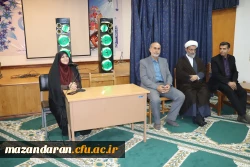 نشست صمیمی رئیس دانشگاه فرهنگیان مازندران با اساتید ودانشجومعلمان پردیس فاطمه  زهرا(س) ساری 2