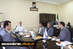 نشست صمیمی رئیس دانشگاه مازندران  با رئیس کل بانک تعاون مازندران  2