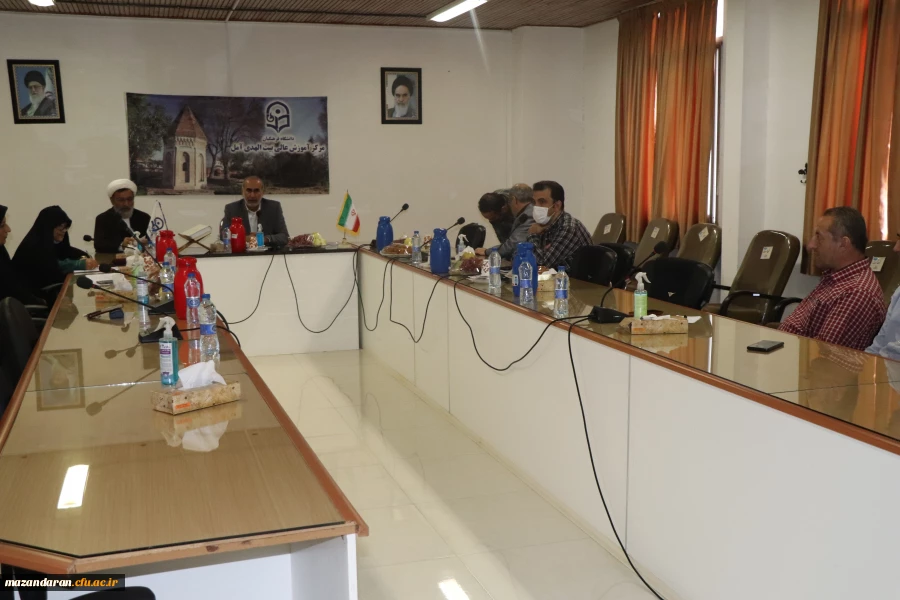 هشتمین جلسه  اداری وبازمیدانی رئیس محترم دانشگاه فرهنگیان مازندران از مرکزآمورش عالی  بیت الهدی آمل  4