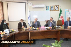 نشست صمیمی رئیس دانشگاه فرهنگیان مازندران با اساتید ، دانشجویات وکارکنان مرکز شهیدرجائی بابل   2