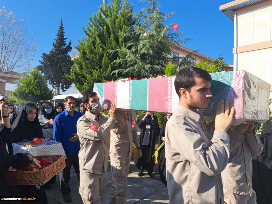 تشیع و وداع باپیکر شهید خوشنام هشت سال دفاع مقدس 3