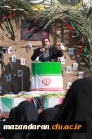 وداع وتشییع با پیکر شهید خوش نام در مرکز حضرت فاطمه قائمشهر 3