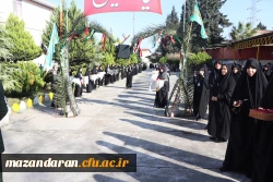 وداع وتشییع با پیکر شهید خوش نام در مرکز حضرت فاطمه قائمشهر 5