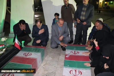  مراسم وداع با شهیدان خوش نام درپردیس فاطمه زهرا (س) ساری