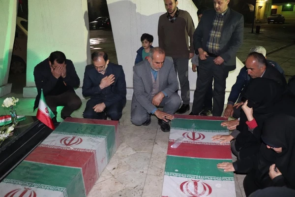  مراسم وداع با شهیدان خوش نام درپردیس فاطمه زهرا (س) ساری 2