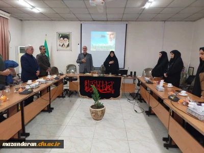 جلسه هم اندیشی رئیس دانشگاه فرهنگیان اساتید مرکز حضرت فاطمه س قائمشهر