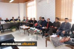 جلسه هم اندیشی رئیس دانشگاه فرهنگیان مازندران بااساتیدمرکز بیت الهدی آمل 5