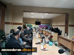 جلسه اداری رئیس دانشگاه فرهنگیان مازندران با مسئولین شهرستان ساری 7