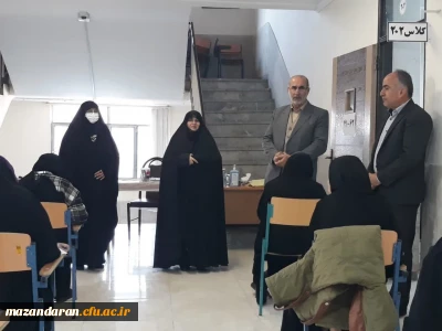 بازدید سرپرست دانشگاه فرهنگیان استان مازندران از برگزاری امتحانات 