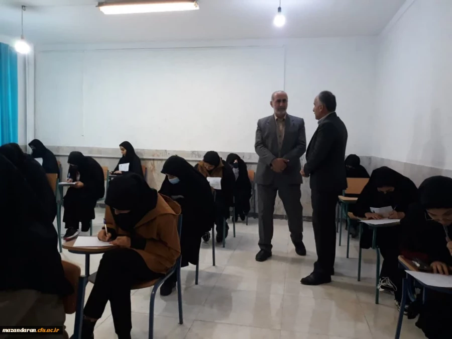 بازدید سرپرست دانشگاه فرهنگیان استان مازندران از برگزاری امتحانات  5