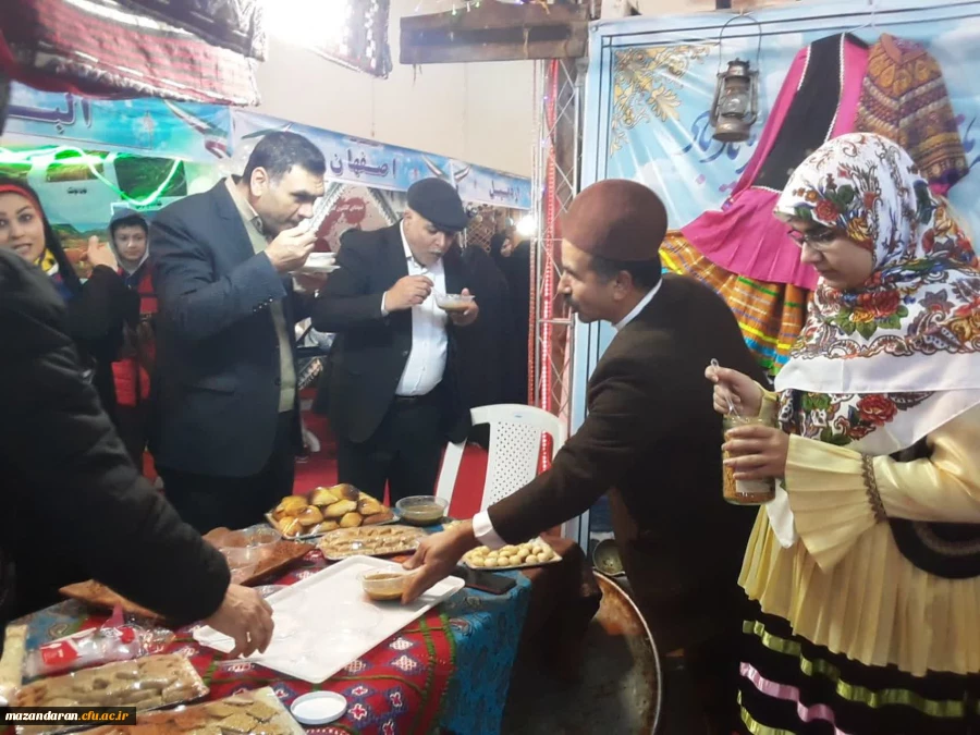 حضور دانشجویان پردیس فاطمه الزهرا (س) ساری در جشنواره اقوام از 28 بهمن لغایت 1 اسفند1401 2