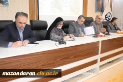 جلسه اداری ونشست صمیمی رئیس دانشگاه فرهنگیان مازندران با دانشجویان واساتید مرکز مطهری نوشهر 7