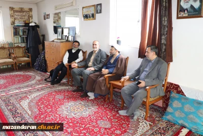 عیادت رئیس دانشگاه فر هنگیان مازندران ازمسئول نهاد نمایندگی دانشگاه فرهنگیان مازند ران  