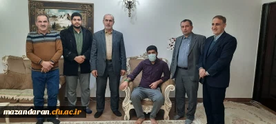 دیدار رئیس دانشگاه فرهنگیان مازندران با دانشجو معلم 