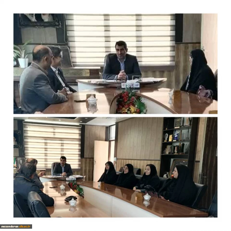 دیدار نوروزی ریاست و جمعی از کارکنان دانشگاه فرهنگیان مرکز حضرت فاطمه (س) قائمشهر با ریاست محترم آموزش و پرورش شهرستان قائمشهر  2