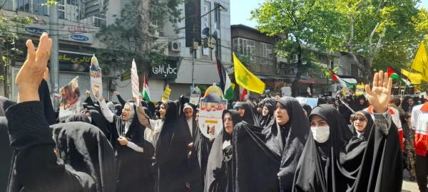 حضور دانشجویان و کارکنان پردیس فاطمه الزهرا سلام الله ساری در راهپیمایی روز قدس  4