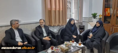 حضور معاونت پرورشی اداره کل آموزش و پرورش مازندران به منظور تبریک هفته معلم در پردیس فاطمه الزهرا (س) ساری