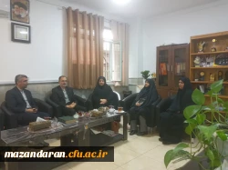 حضور معاونت پرورشی اداره کل آموزش و پرورش مازندران به منظور تبریک هفته معلم در پردیس فاطمه الزهرا (س) ساری 2