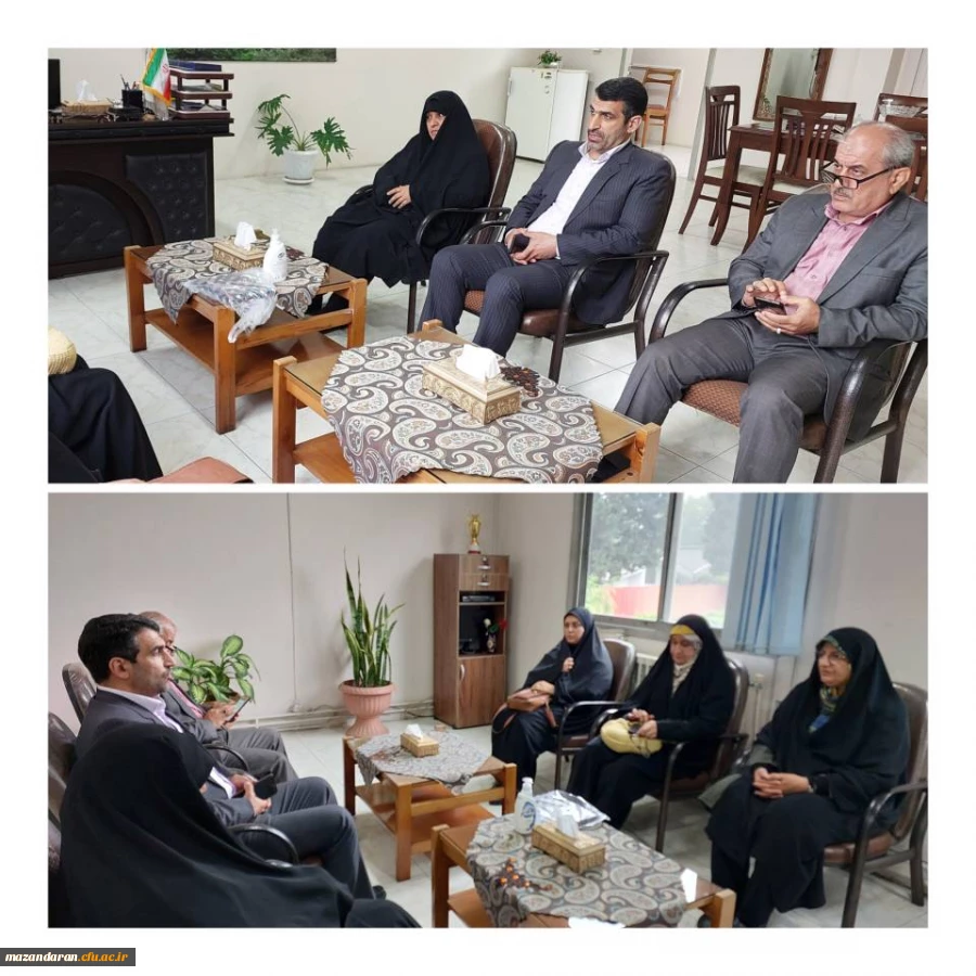 نشست صمیمی ریاست دانشگاه فرهنگیان مرکز حضرت فاطمه (س)قائمشهر و مدیر اداره آموزش و پرورش شهرستان قائمشهر  2