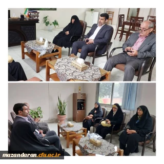 نشست صمیمی ریاست دانشگاه فرهنگیان مرکز حضرت فاطمه (س)قائمشهر و مدیر اداره آموزش و پرورش شهرستان قائمشهر