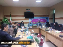 جلسه شورای اداری با حضور جناب آقای دکتر مهدوی ریاست محترم دانشگاه فرهنگیان مازندران 2