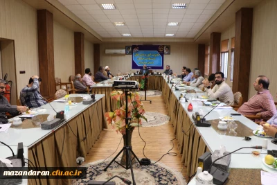 جلسه  شورای  اداری دانشگاه فرهنگیان مازندران