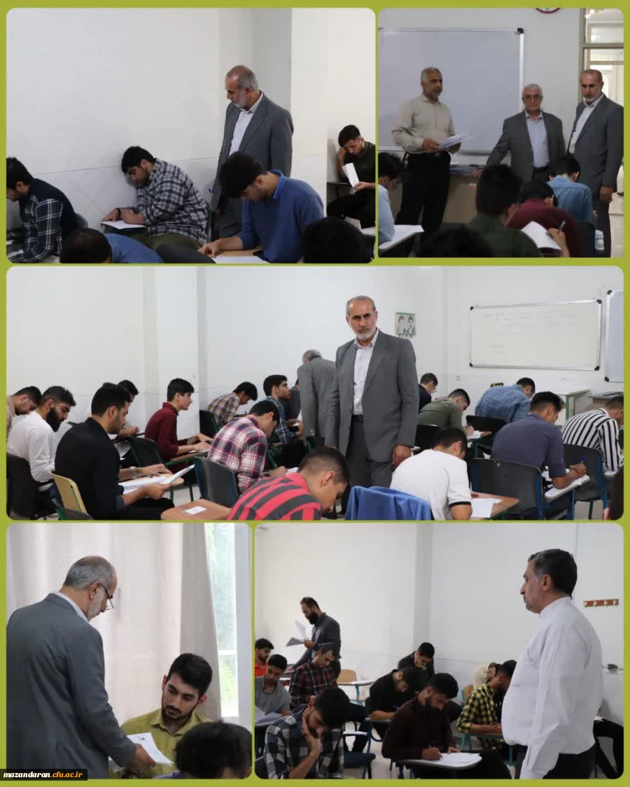 بازدید رییس دانشگاه فرهنگیان مازندران از نحوه برگزاری امتحانات 2