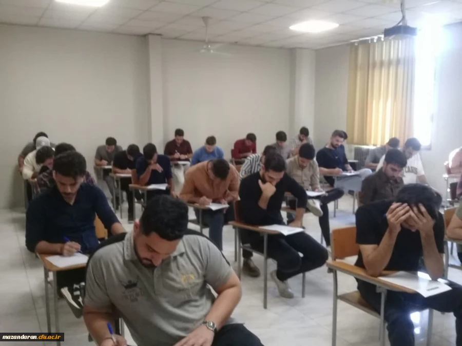 اولین امتحان ترم تابستان مرکز شهید رجایی بابل 2