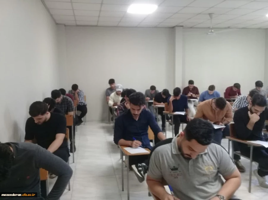 اولین امتحان ترم تابستان مرکز شهید رجایی بابل 3