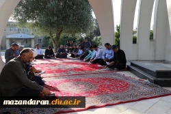 مراسم هفتگی زیارت عاشورا در جوار مزار شهید  گمنام 3