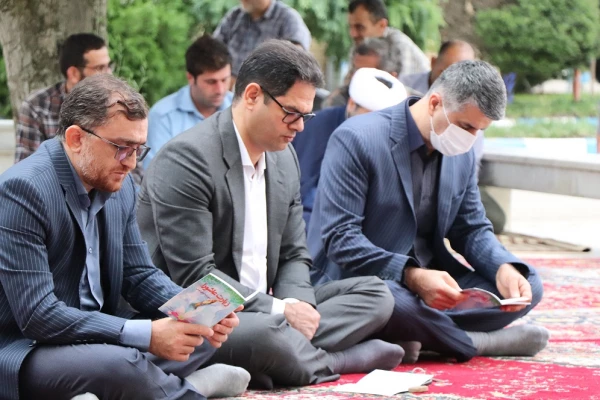 مراسم غبار روبی مزار شهید گمنام و زیارت عاشورا 3