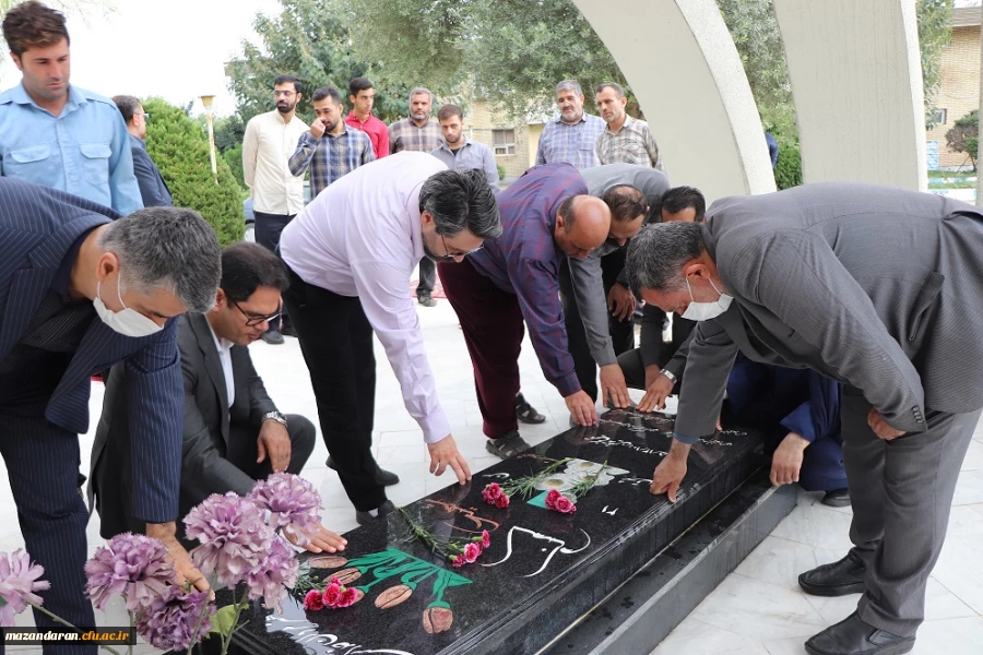 مراسم غبار روبی مزار شهید گمنام و زیارت عاشورا 7