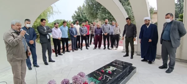 مراسم غبار روبی مزار شهید گمنام و زیارت عاشورا 9