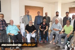 بازدید رییس دانشگاه فرهنگیان از آسایشگاه جانبازان ساری 2