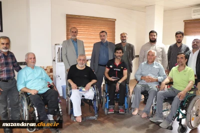بازدید رییس دانشگاه فرهنگیان مازندران از آسایشگاه جانبازان ساری