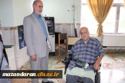 بازدید رییس دانشگاه فرهنگیان از آسایشگاه جانبازان ساری 3