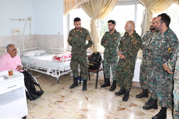 بازدید رییس دانشگاه فرهنگیان از آسایشگاه جانبازان ساری 6