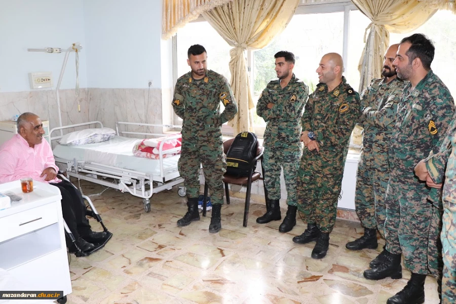 بازدید رییس دانشگاه فرهنگیان از آسایشگاه جانبازان ساری 6