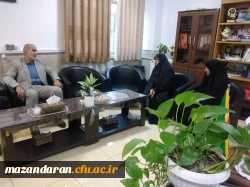 بازدید دکتر مهدوی ریاست محترم دانشگاه فرهنگیان استان از پردیس دختران ساری 2