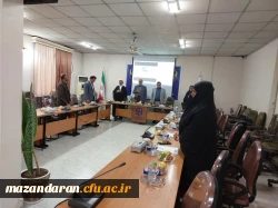 حضور دکتر مهدوی رئیس دانشگاه فرهنگیان مازندران به همراه نماینده مقام معظم رهبری در دانشگاه فرهنگیان مازندران و روسای ادارات، در مرکز آموزش عالی حضرت فاطمه(س)قائمشهر 2