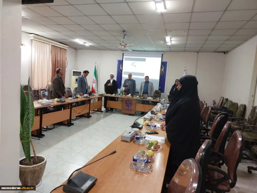 حضور دکتر مهدوی رئیس دانشگاه فرهنگیان مازندران به همراه نماینده مقام معظم رهبری در دانشگاه فرهنگیان مازندران و روسای ادارات، در مرکز آموزش عالی حضرت فاطمه(س)قائمشهر 2