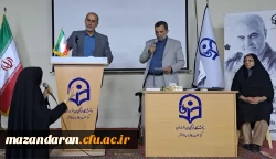حضور دکتر مهدوی رئیس دانشگاه فرهنگیان مازندران به همراه نماینده مقام معظم رهبری در دانشگاه فرهنگیان مازندران و روسای ادارات، در مرکز آموزش عالی حضرت فاطمه(س)قائمشهر 2