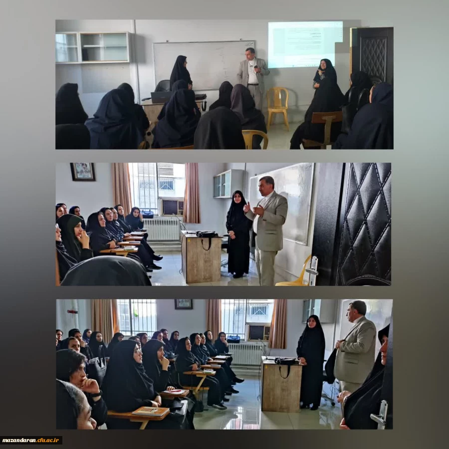 بازدید معاون هماهنگی دانشگاه فرهنگیان مازندران از کلاس های پودمان اول (جامانده)  2