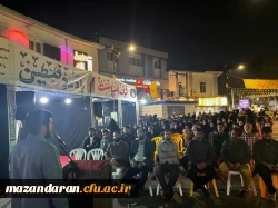 حضور دانشجویان  مرکز آموزش عالی حضرت فاطمه(س) قائمشهر در تجمع علیه جنایت های رژیم صهیونیستی و حمایت از مردم مظلوم غزه 2