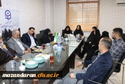 جلسه اداری دکتر مهدوی رئیس دانشگاه فرهنگیان مازندران  در بیت الهدی آمل  5