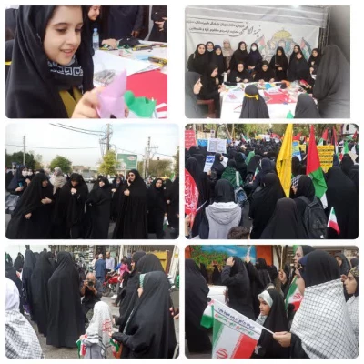 حضور گسترده دانشگاه فرهنگیان مازندران در راهپیمایی یوم الله 13 آبان 5