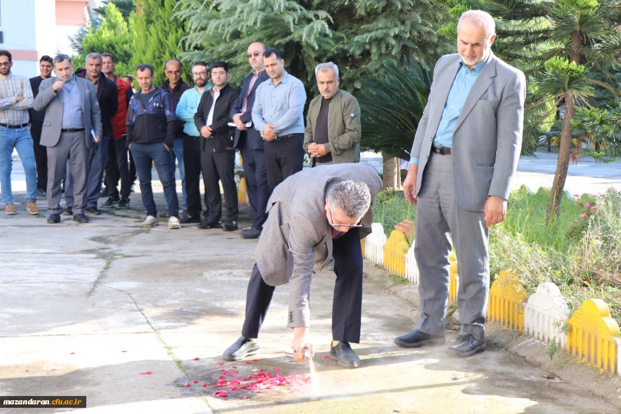 مراسم جا نمایی مزار شهید خوش نام 2